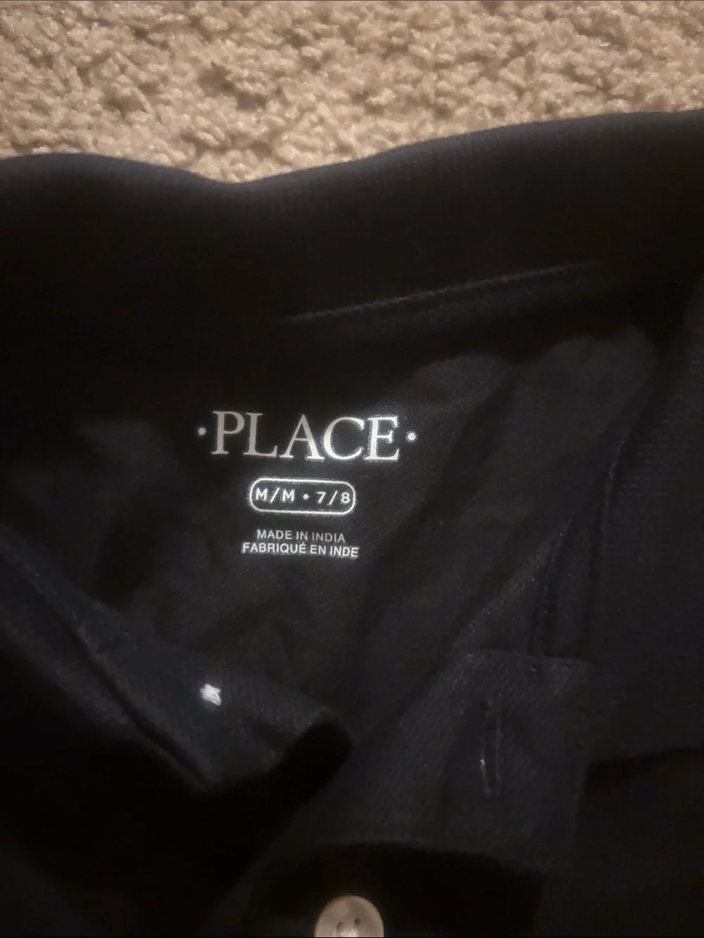 The Children's Place black Long Sleeve Polo